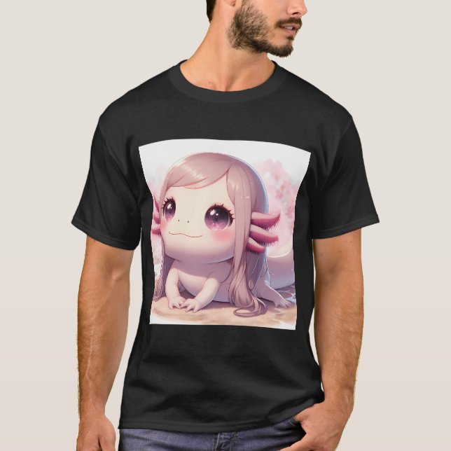 Hon som Axolotl T Shirt (Framsida)