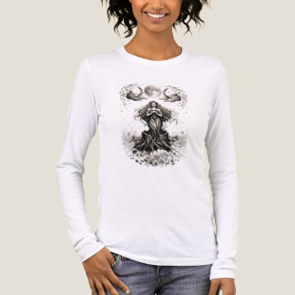 Hon som blommar från skugga t shirt