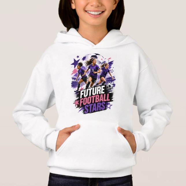 Hon spelar Hon leder Framtidens damfotbollsdesign T Shirt (Framsida)