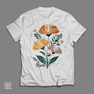Hon Stark Psalm Boho Kristet Inspirerande T Shirt