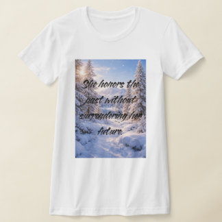 Hon stoppade ursäkta sig - Bekräftelsecitat T Shirt