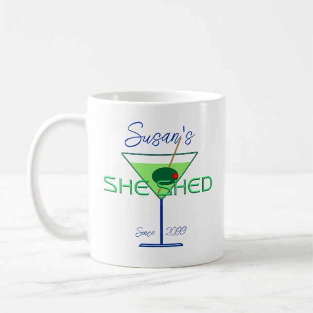 Hon Stöttade Kvinnans Man Krog Bar Kaffemugg (Vänster)