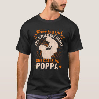 Hon tänder mitt hjärta och kallar mig Poppa Julaft T Shirt