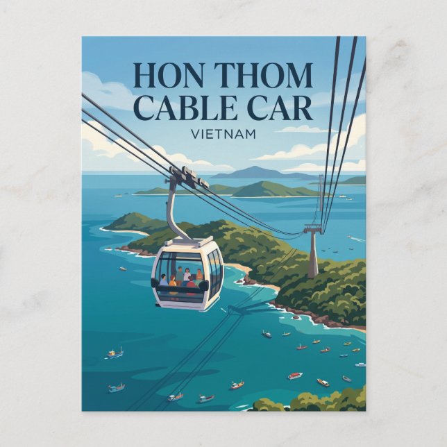Hòn Thơm linbana Vietnam Vykort (Framsida)