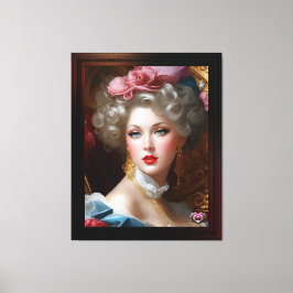 Hon Tittar för Kärlek av Xzendor 7 Canvastryck