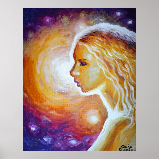 Hon tittar på stjärnorna poster (Framsidan)