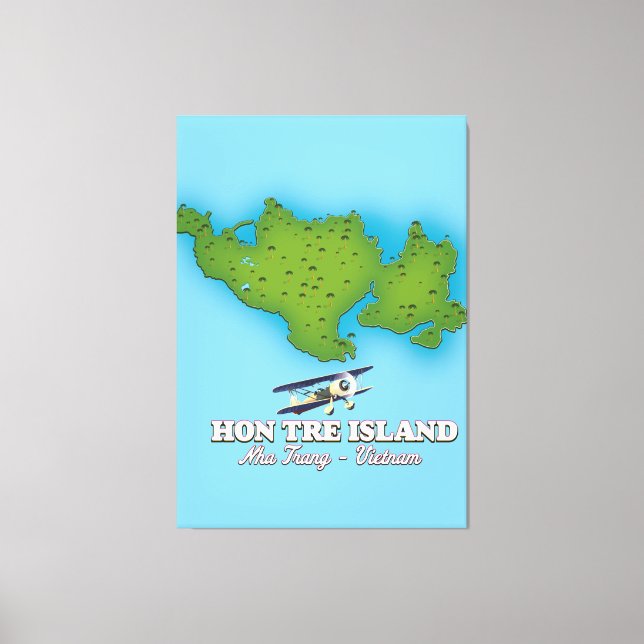 hon tre Island Vietnam Canvastryck (Framsida)