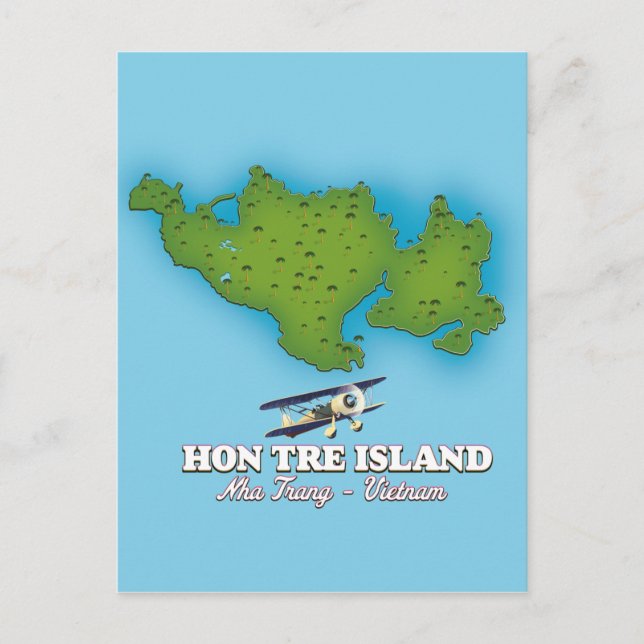 hon tre Island Vietnam Vykort (Framsida)