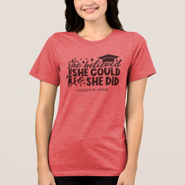 Hon Trodde Att Hon Kunde Anpassa T Shirt (Framsida)