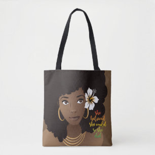 Hon trodde att hon kunde, Black Woman, Flower, Bro Tygkasse