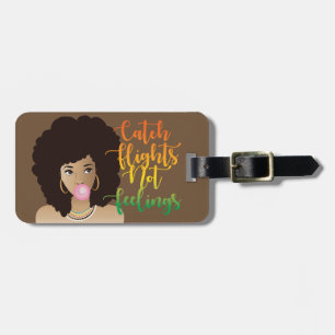 Hon trodde att hon kunde, Black Woman, Gum, Brown Bagagebricka