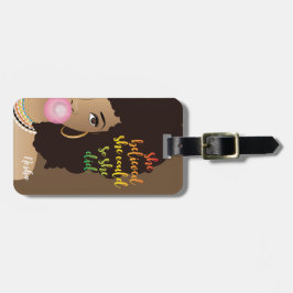 Hon trodde att hon kunde, Black Woman, Gum, Brown Bagagebricka