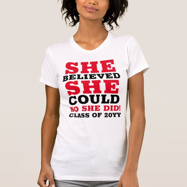 Hon trodde att hon kunde citera studenten t shirt (Framsida)