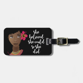 Hon trodde att hon kunde det. bagagebricka