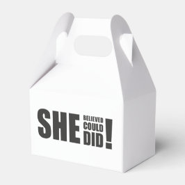 Hon trodde att hon kunde, det gjorde hon! presentaskar