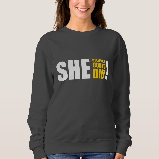 Hon trodde att hon kunde, det gjorde hon! t shirt (Framsida)