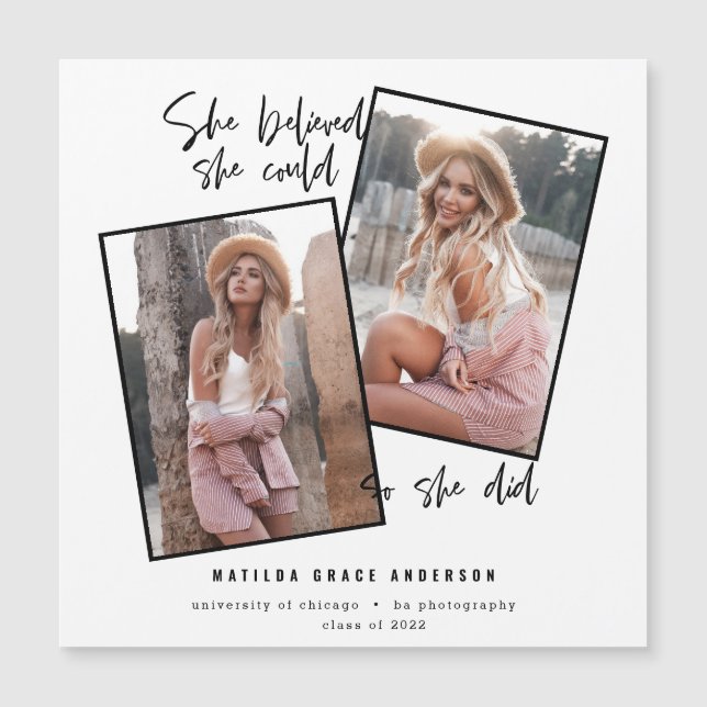 Hon trodde att hon kunde det, hon gjorde studenten (Framsida)