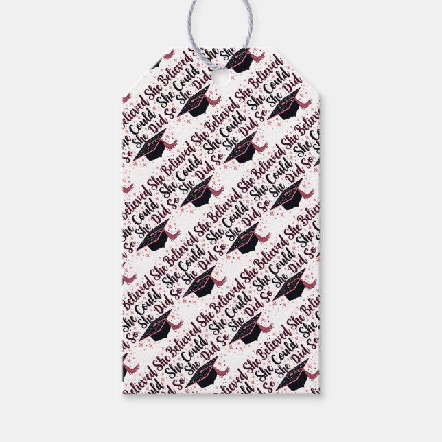 Hon trodde att hon kunde det presentetikett (Framsidan)