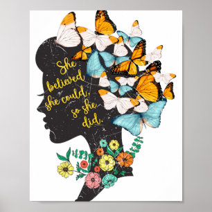 Hon trodde att hon kunde det så hon gjorde skirt F Poster