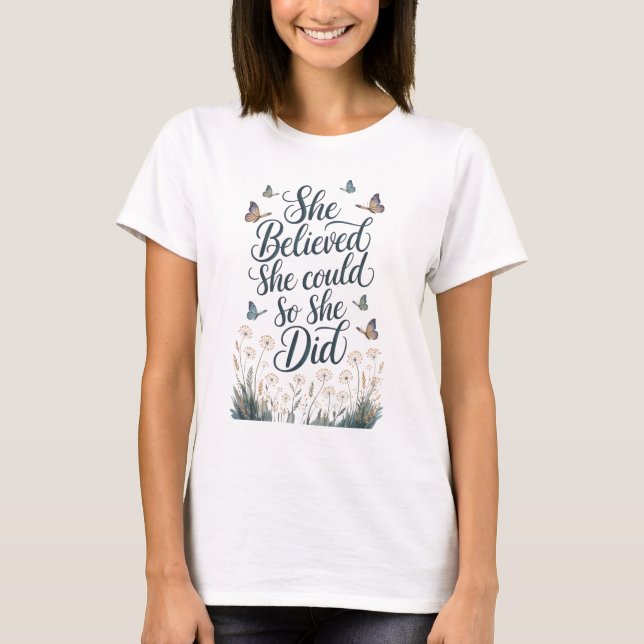 Hon trodde att hon kunde det t shirt (Framsida)