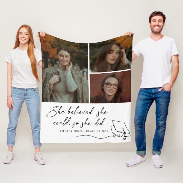 Hon trodde att hon kunde fotografera Studenten Fleecefilt (På plats)
