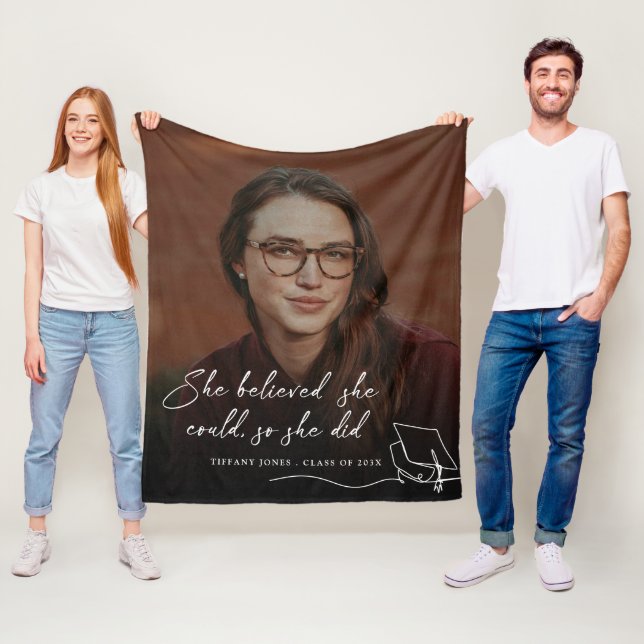 Hon trodde att hon kunde fotografera Studenten Fleecefilt (På plats)
