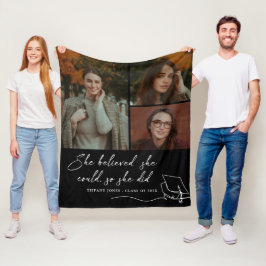 Hon trodde att hon kunde fotografera Studenten Fleecefilt