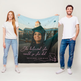Hon trodde att hon kunde fotografera Studenten Fleecefilt