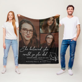 Hon trodde att hon kunde fotografera Studenten Fleecefilt