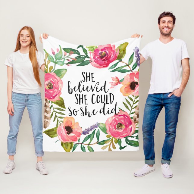 Hon trodde att hon kunde göra det fleecefilt (På plats)