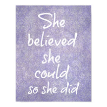 Hon trodde att hon kunde göra det