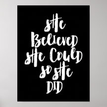 Hon trodde att hon kunde göra det