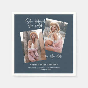 Hon trodde att hon kunde göra det så hon gjorde st pappersservett