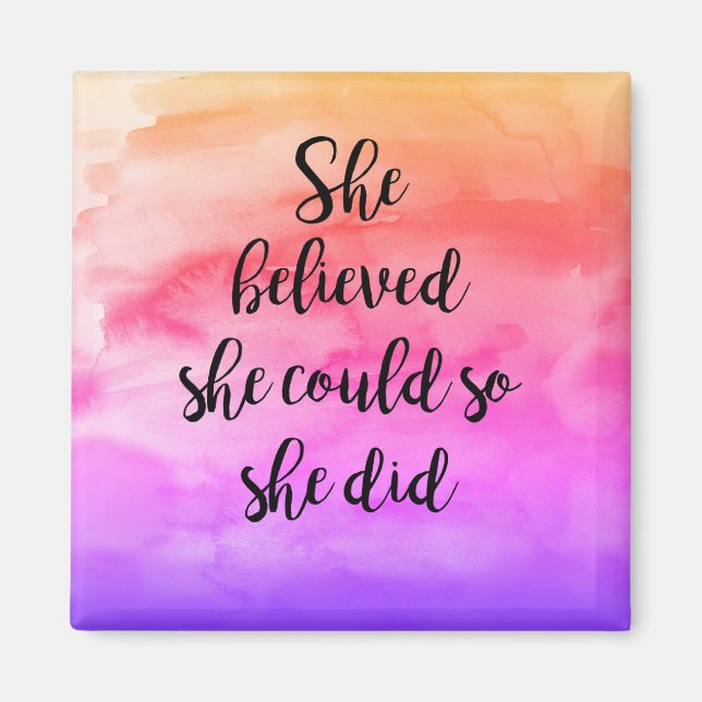 Hon trodde att hon kunde göra Magnet (Framsidan)