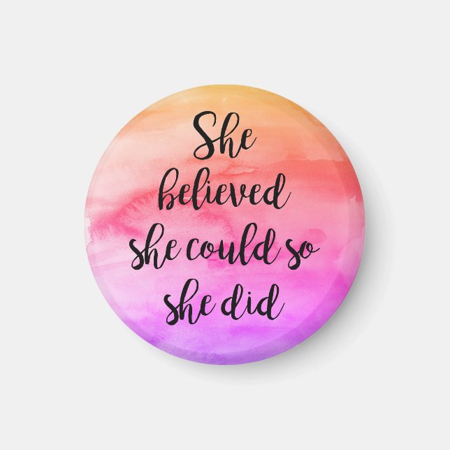 Hon trodde att hon kunde göra Magnet (Framsidan)