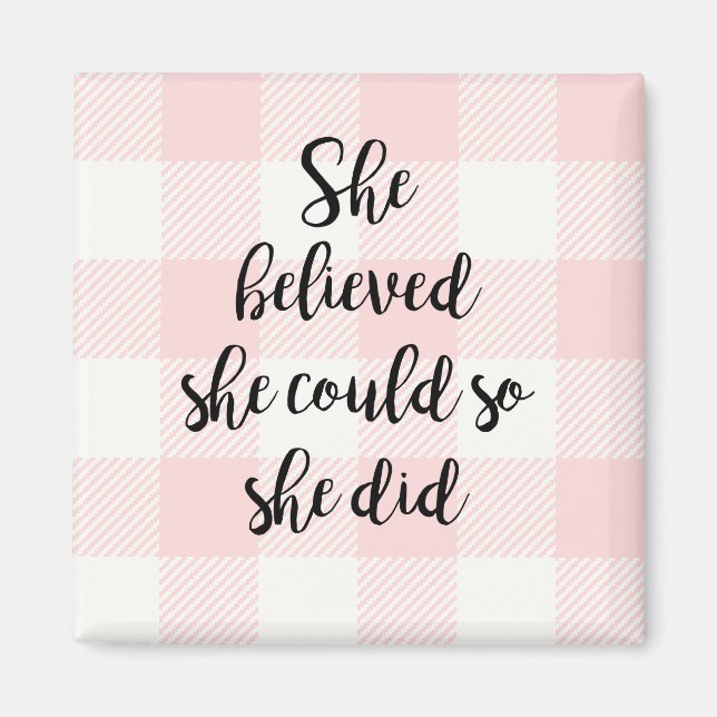 Hon trodde att hon kunde göra Rosa Magnet (Framsidan)