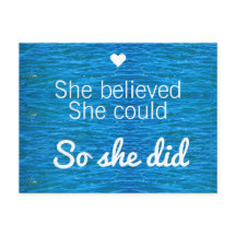 Hon trodde att hon kunde göra så att hon citerade 