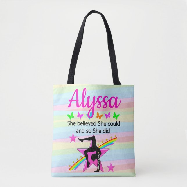HON TRODDE ATT HON KUNDE GYMNAST DESIGN TYGKASSE (Framsida)