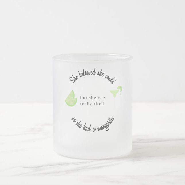 Hon trodde att hon kunde ha en Margarita Frostad Glasmugg (Center)