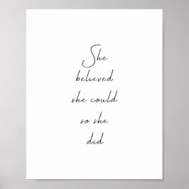 Hon trodde att hon kunde inspirera till citat poster