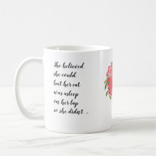 Hon trodde att hon kunde, kattälskare kaffemugg
