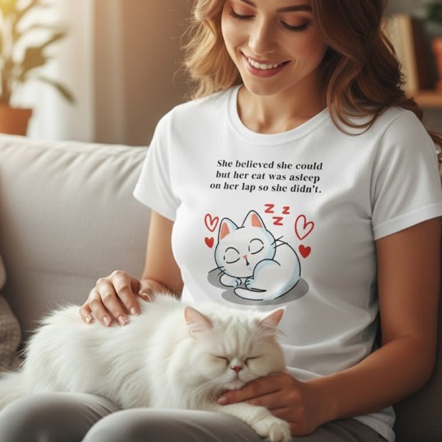 Hon trodde att hon kunde, men hennes katt var vake t shirt (Skapare uppladdad)