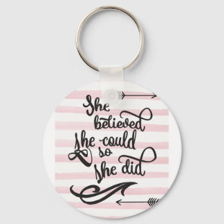 Hon trodde att hon kunde. nyckelring
