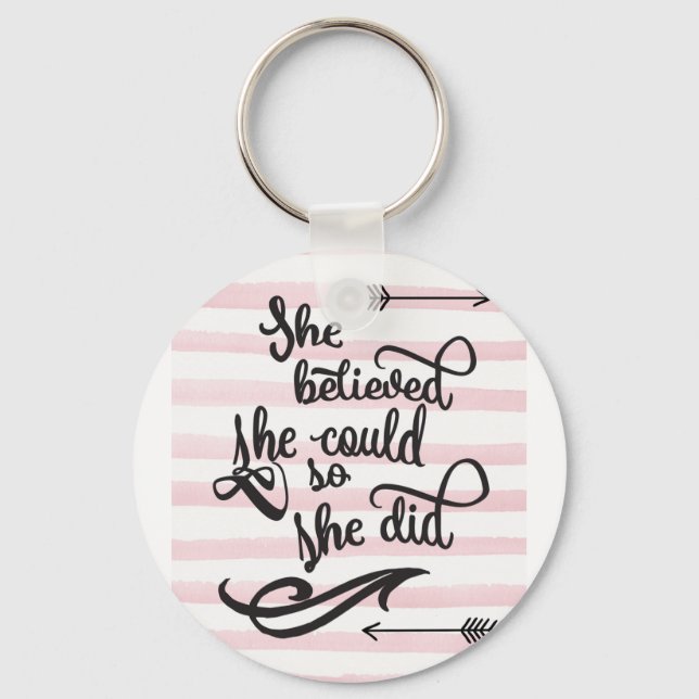 Hon trodde att hon kunde. nyckelring (Framsida)