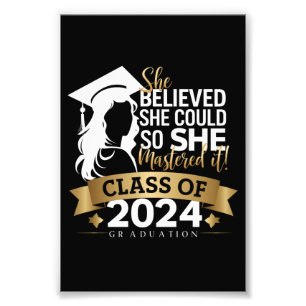 Hon trodde att hon kunde så hon bemästrade det 202 fototryck