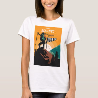 Hon trodde att hon kunde så hon gjorde inspiration t shirt