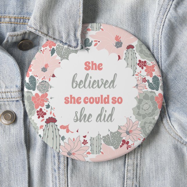 Hon trodde att hon kunde, så hon gjorde knapp (In Situ)