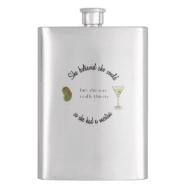 Hon trodde att hon kunde så hon hade en Martini Fickplunta