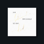 Hon trodde att hon kunde så hon inspirerade citate canvastryck<br><div class="desc">Vår typografi citerar utsträckt konst av kanvas wall och citerar: "Hon tror att hon kunde det". Tros vara i ett vackert kalligrafskript som är skrivet med faux guld, som på ett bra sätt står i kontrast till resten av citatet i en djup, rik svart, modern sans serif-skrift. En gåva till...</div>