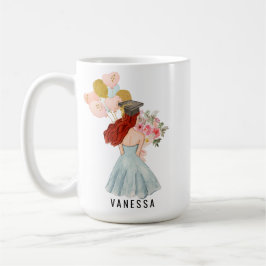 Hon trodde att hon kunde Studenten Red Head Girl Kaffemugg